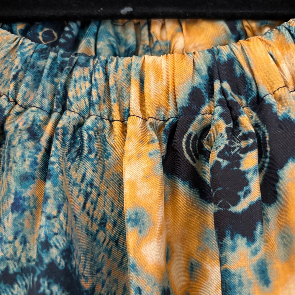 Ulla Johnson Nadya Blouse Constellation Patterned Silk Twill Shibori Size 2 - Picture 7 of 16